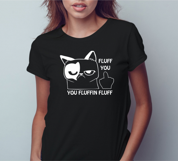 Tricou Personalizat Pisici - Fluff You [3]