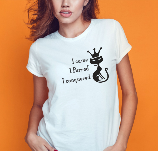 Tricou Personalizat Pisici - I Came, I Purred, I Conquered [2]