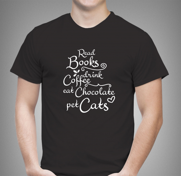 Tricou Personalizat - Read Books  Drink Coffee [2]