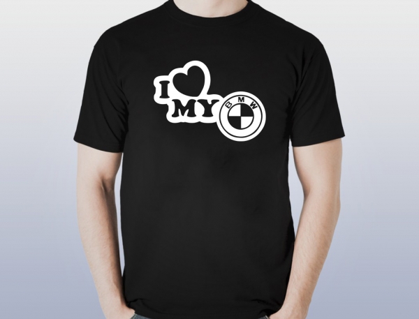 Tricou Personalizat - I love my BMW [2]