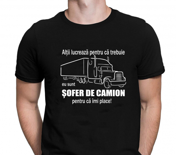 Tricou Personalizat - Sunt Sofer De Camion Pentru Ca Imi Place [2]
