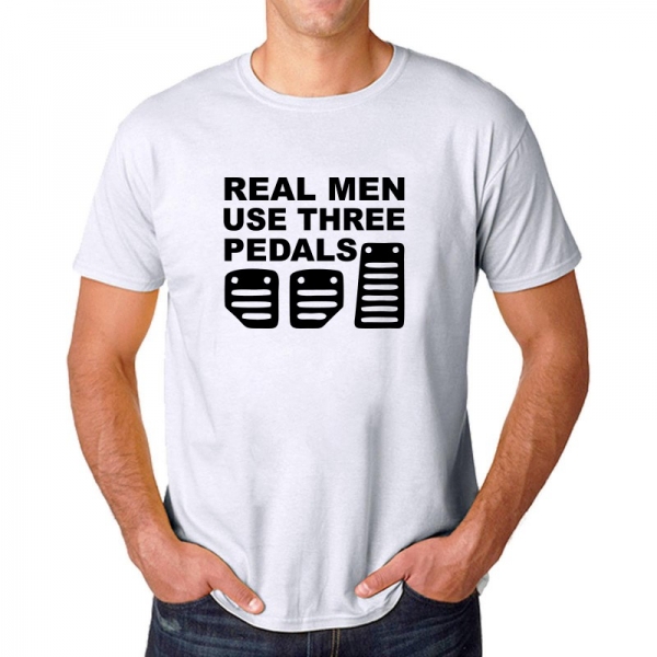 Tricou Personalizat - Real men use three pedals [3]