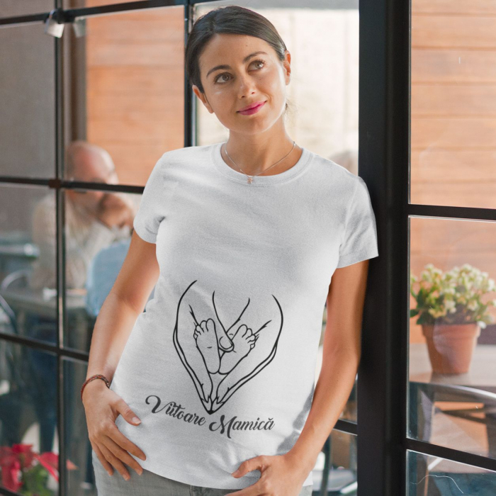 Tricou Personalizat - Viitoare Mamica Picioruse [1]