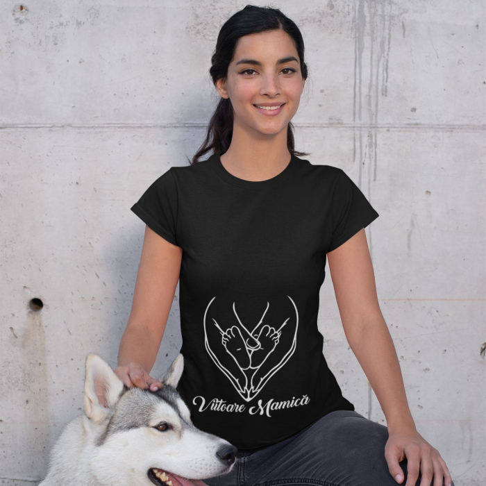 Tricou Personalizat - Viitoare Mamica Picioruse [2]