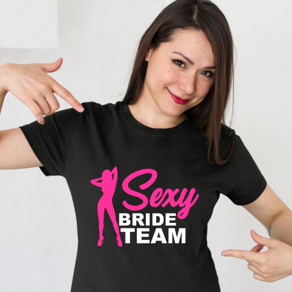 Tricou Petrecerea Burlacitelor - Sexy Bride Team [1]