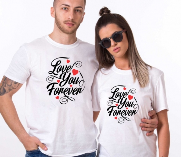 Set 2 Tricouri Cuplu Personalizate - Mamica Si Tatic Fericiti   [3]