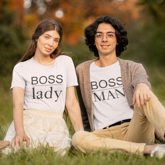 Tricouri Cuplu Personalizate - Boss Man And Boss Lady [1]