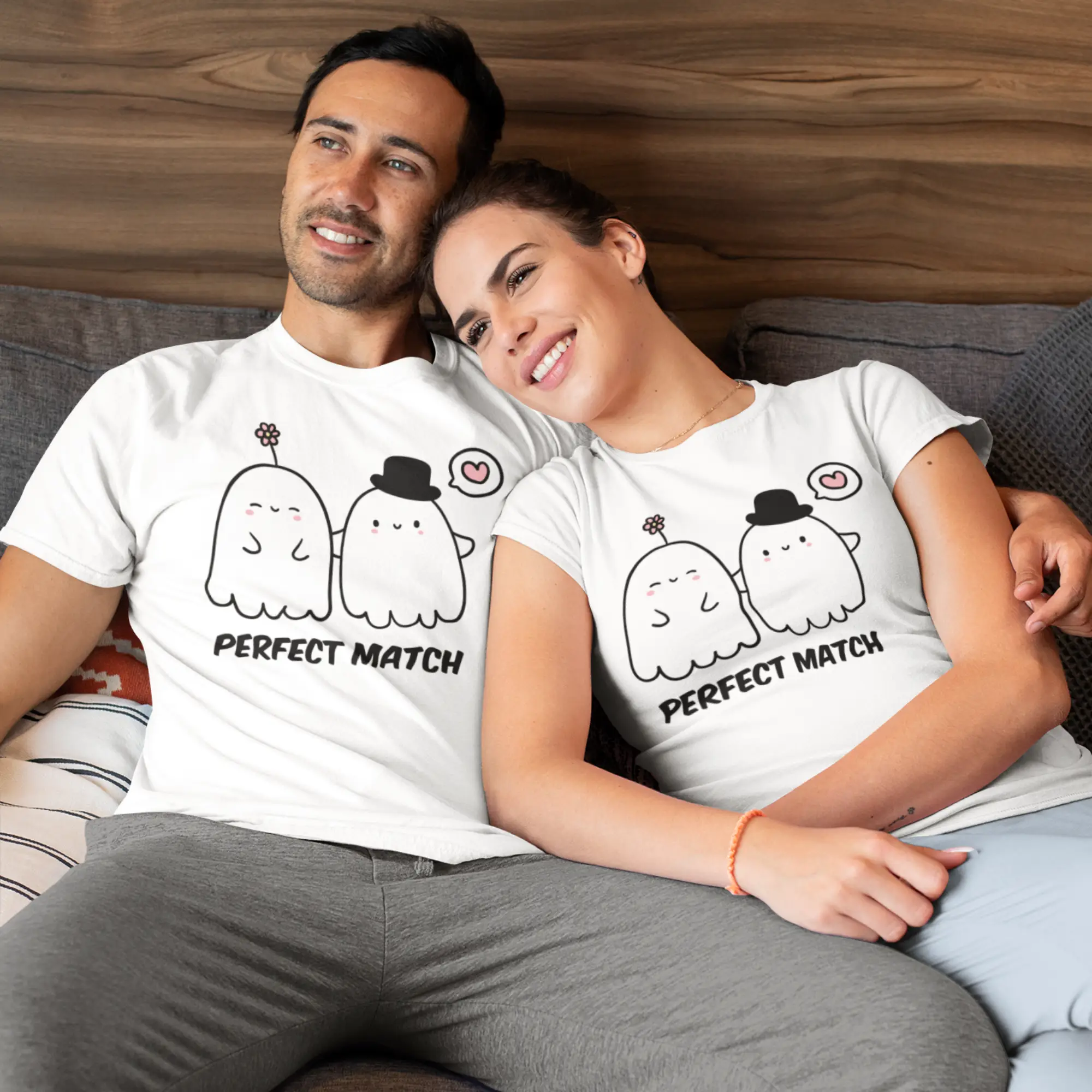 Set 2 Tricouri Cuplu Personalizate Halloween - Perfect Match   [1]