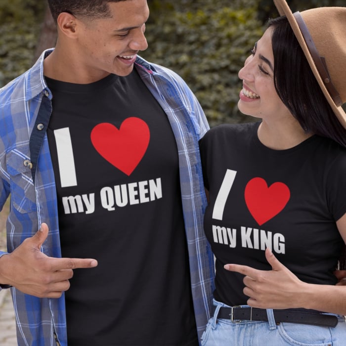 Tricouri Cuplu Personalizate - I love My Queen / King [1]