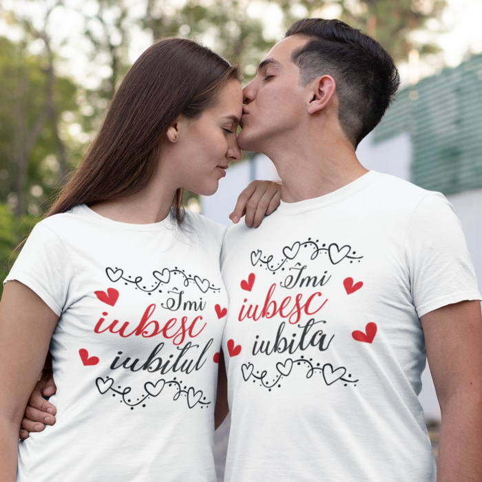 Set 2 Tricouri Cuplu Personalizate - Imi Iubesc Iubitul / Iubita   [2]