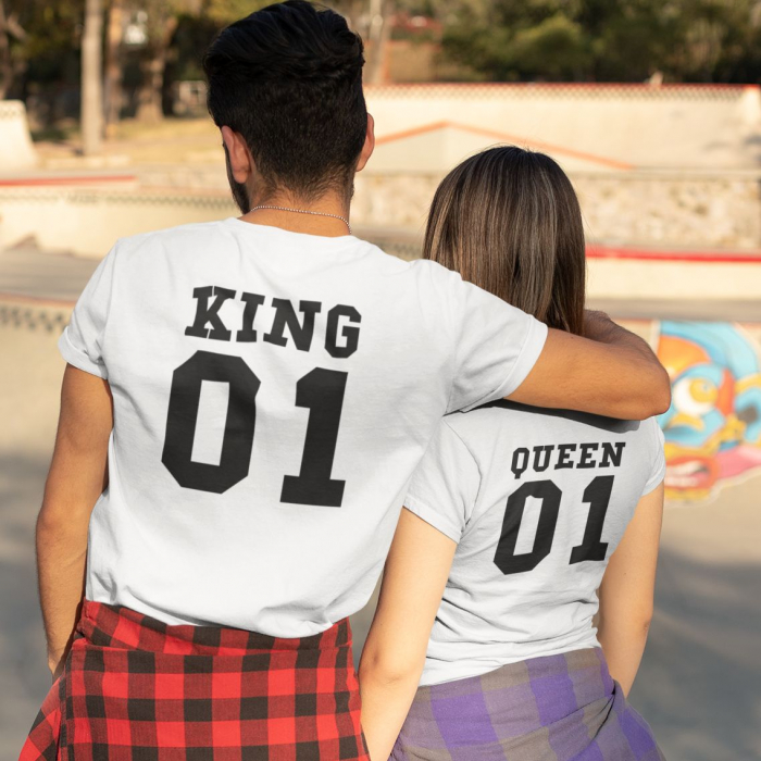 Tricouri Cuplu Personalizate - King and Queen [1]