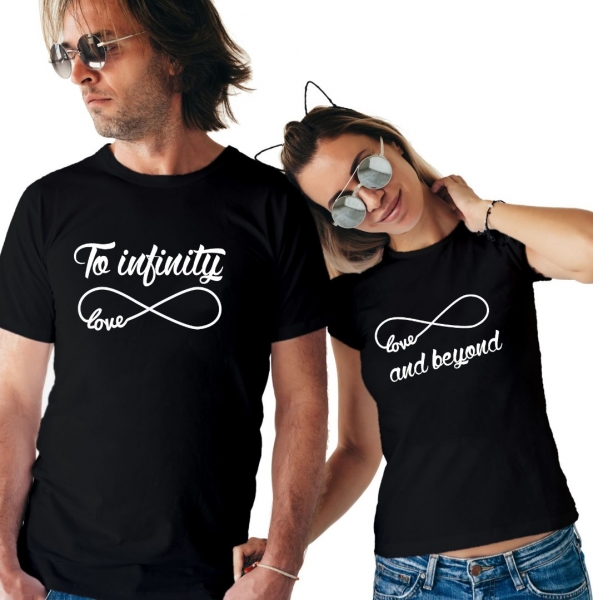 Set 2 Tricouri Cuplu Personalizate - To infinity and beyond   [2]