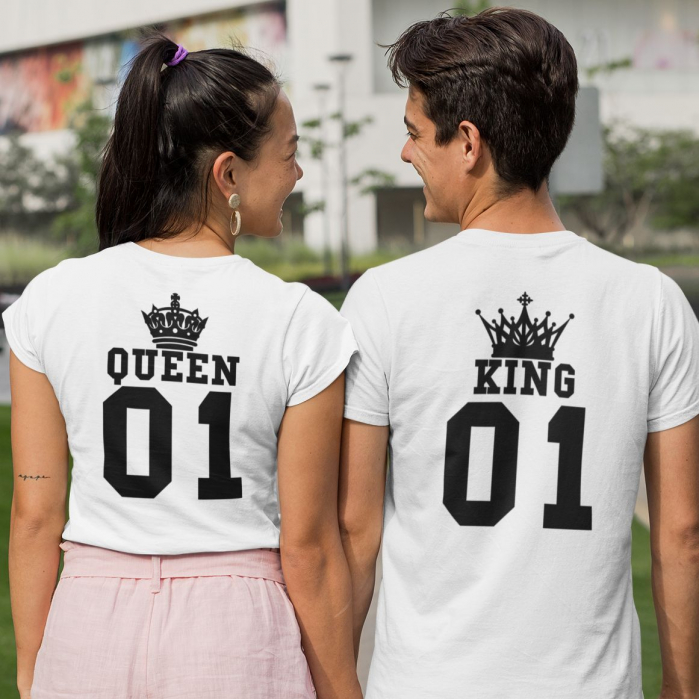Tricouri Cuplu Personalizate - King and Queen 4 [1]