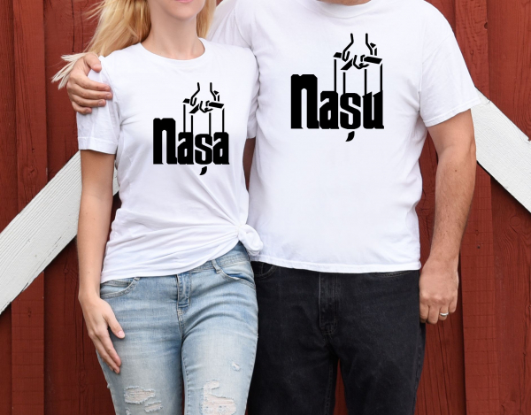 Set 2 Tricouri Cuplu Personalizate - Nasu Si Nasa   [3]