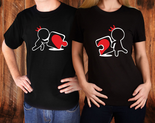 Set 2 Tricouri Cuplu Personalizate - Perfect Match   [2]