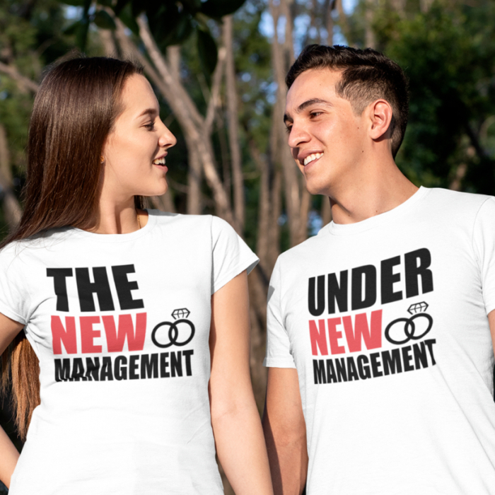 Set 2 Tricouri Personalizate Cuplu - Under new management The new management   [2]