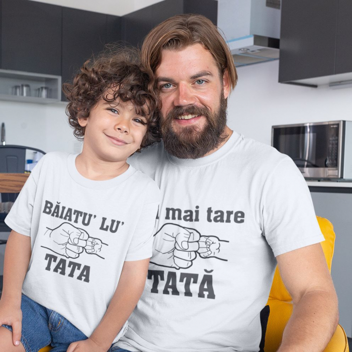 Set 2 Tricouri Personalizate - Fata / Baiatu' Lu' Tata   [2]