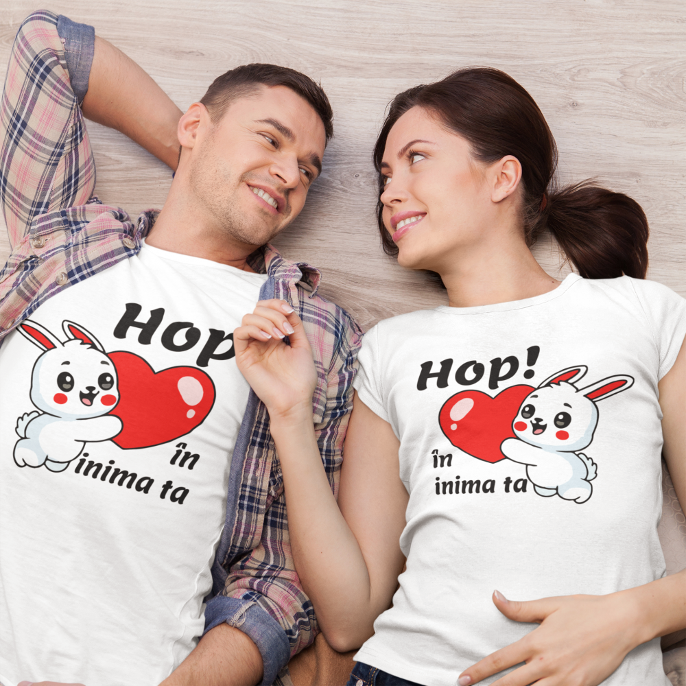 Set 2 Tricouri Personalizate - Hop! ... in inima ta   [1]