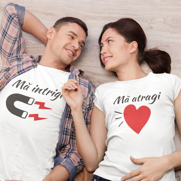 Set 2 Tricouri Personalizate - Ma intrigi  Ma atragi   [2]
