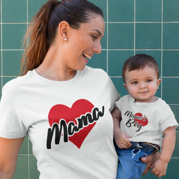 Tricouri Personalizate Mama si Fiu - Mama's Boy [1]