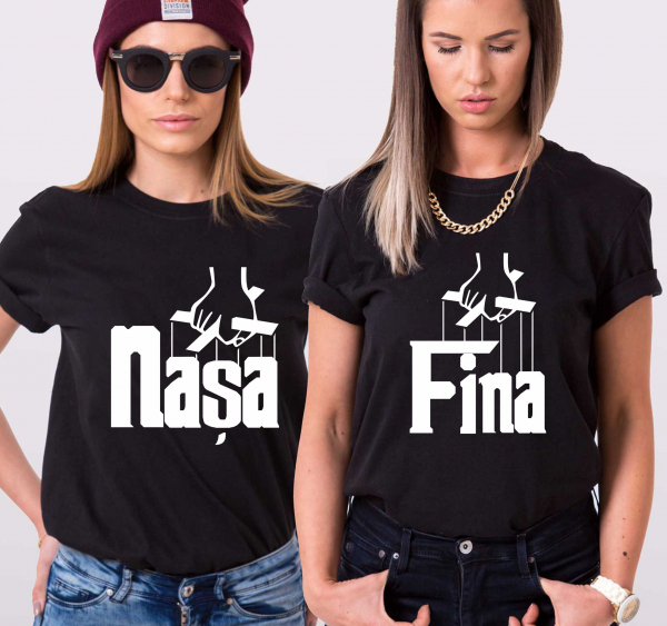 Set 2 Tricouri Personalizate - Nasa si Fina   [2]