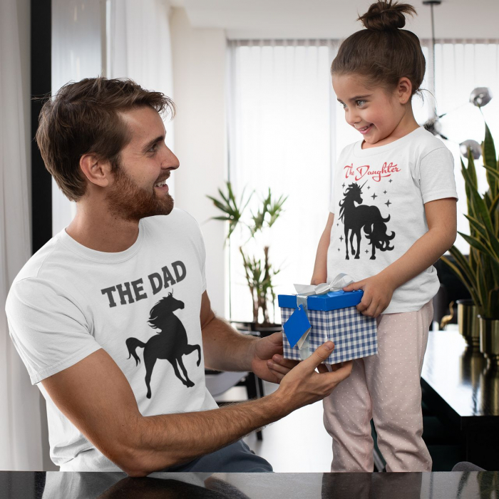 Tricouri Personalizate Tata Si Fiica - The Dad / The Daughter Unicorn [1]