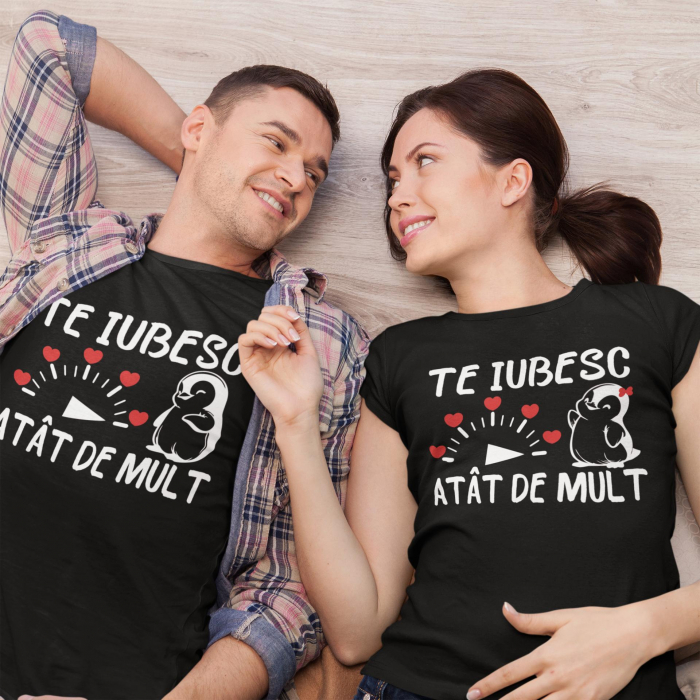 Set 2 Tricouri Personalizate - Te iubesc atat de mult   [2]