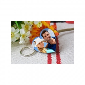Breloc Personalizat - Breloc MDF Personalizat Cu Poza - Inima