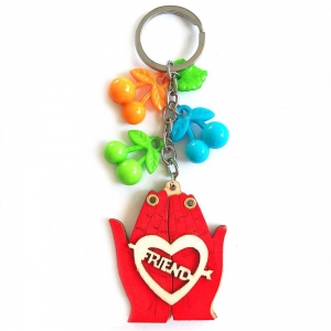 Breloc Personalizat Insertie Foto Lemn Friends [2]