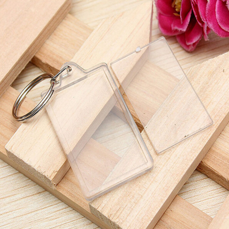 Breloc Personalizat Insertie Foto Plastic 6x3 cm [2]