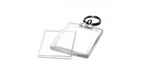 Breloc Personalizat - Breloc Personalizat Insertie Foto Plastic 6x3 cm