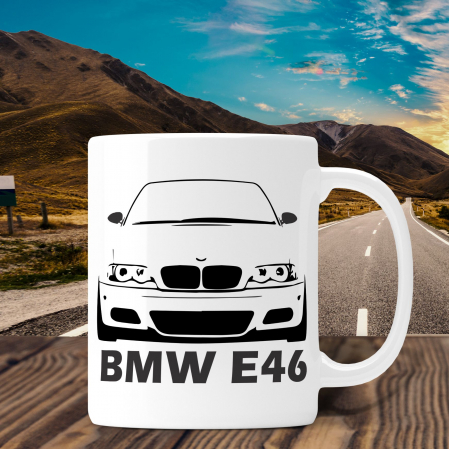 Cani personalizate - Cana Auto Personalizata - BMW E46 Cu Nume Sau Numar