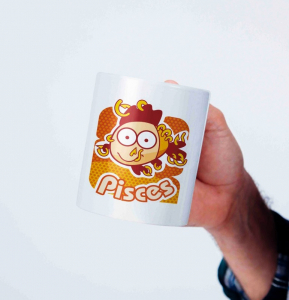 Cani personalizate - Cana Funny Zodia Pesti