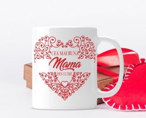 Cani pentru mama si tata - Cana personalizata - Cea mai buna Mama