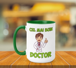Cani pentru Doctori - Cana Personalizata - Cel Mai Bun Doctor