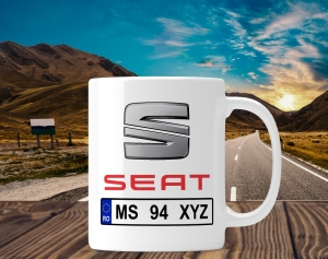 Cani personalizate - Cana personalizata Auto - Seat