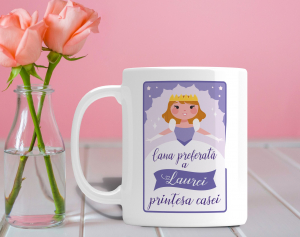 Cadouri 1 Iunie - Ziua Copilului - Cana Personalizata - Cana Preferata A Printesei Casei