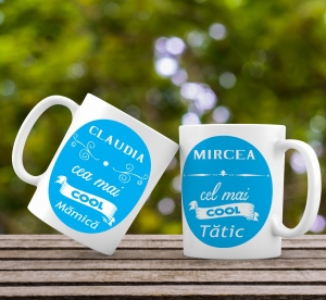 Cani pentru mama si tata - Cana personalizata - Cei mai cool parinti