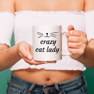 Cani personalizate - Cana personalizata - Crazy Cat Lady