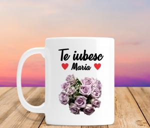 Cani Cu Poza - Cana personalizata Cu Nume Si Poza - Te iubesc