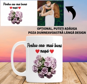 Cana personalizata Cu Poza - Cea Mai Buna Nasa [1]
