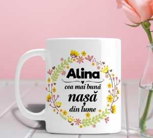 Cani Cu Poza - Cana personalizata Cu Poza - Cea Mai Buna Nasa