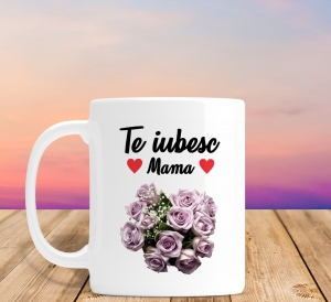 Cani Cu Poza - Cana personalizata Cu Poza - Te Iubesc Mama
