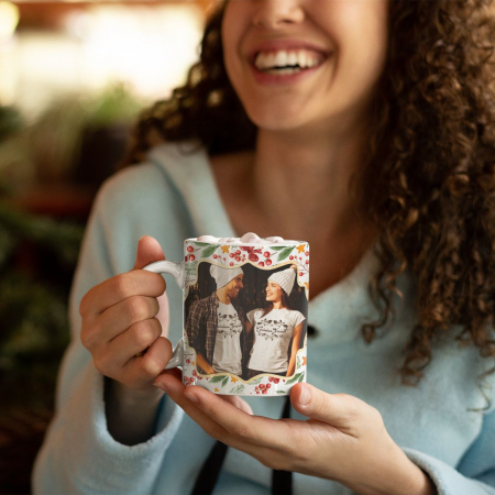 Cana Personalizata De Craciun Cu Poza - Sarbatori fericite [2]