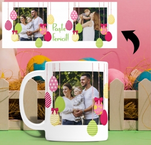 Cani de Paste - Cana Personalizata de Paste Cu Poze si Mesaj