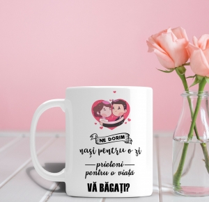 Cani pentru Nasi - Cana Personalizata Pentru Nasi - Prieteni Pe Viata