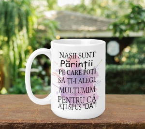Cani pentru Nasi - Cana Personalizata - Nasii Sunt Parintii Pe Care Ii Alegi