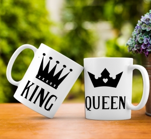 Cani Pentru Cuplu - Cana personalizata - King and Queen