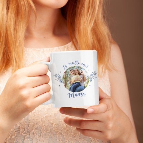 Cana personalizata cu poza - La multi ani  mama! [1]