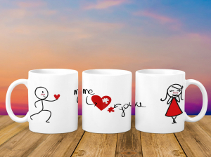 Cani Pentru Cuplu - Cana Personalizata - Me And You